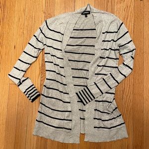 Express Grey and Black Striped Cardigan - Size S